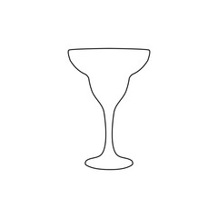 A glass of margaritas on a white background, vector icons