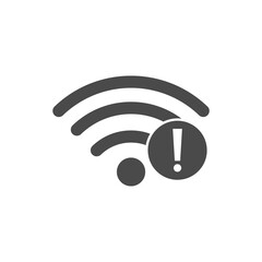 No WiFi Symbol Bad network or Internet Connection Error Icon PNG