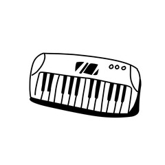 Vector set of music in doodles