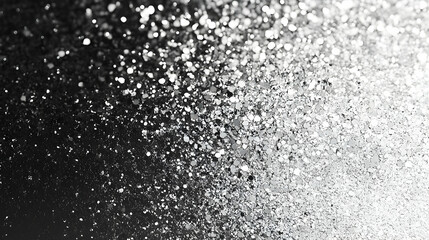 Obraz premium Abstract Background Silver Glitter Sparkle Black White Texture Wallpaper Photo