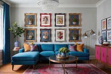 Vibrant Whimsical Frame Decor to Enhance Stylish Indoor Spaces