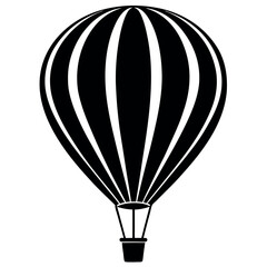 Fototapeta premium Balloon Parachute vector art illustration.