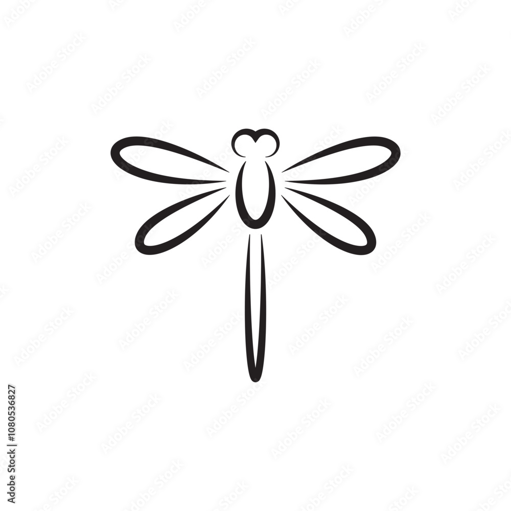Canvas Prints dragonfly icon vector