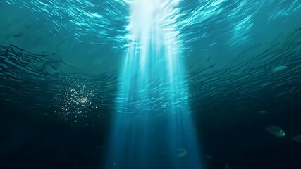 waves underwater floating plankton light rays shining through ideal deep sea atmosphere themed visuals under ocean background blue nature ray sun marin sunlight dark aquatic below ripple beam depth