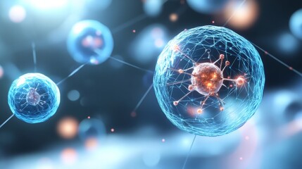 Abstract representation of molecular structures in 3D