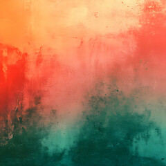 Fototapeta premium Abstract Background Texture Orange Red Green Gradient Grunge
