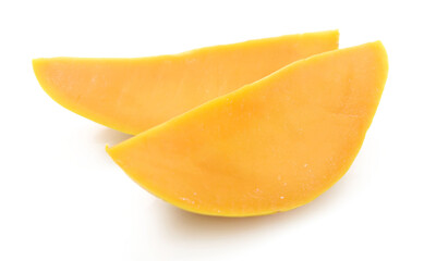Mango fruit (Mangifera) isolated on white background
