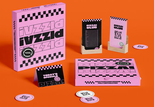 Pizzeria Branding Design Mockup