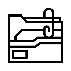 Fototapeta premium folder line icon