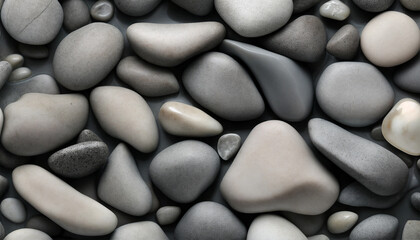 Stone texture. Large pebbles. Big smooth rocks