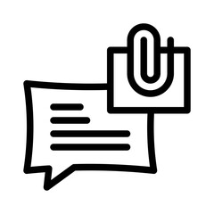speech note line icon