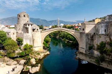 defaultAerial View of Mostar and the Historic Stari Most