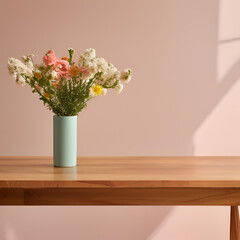 Naklejka premium Vaso decorativo com flores.