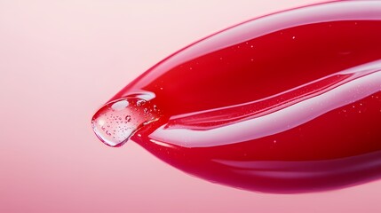 Red lip glaze texture poster backgroundcosmetic, product, glossy, red, lip, gloss,droplet,pink,,texture, lipstick,beauty, products, shape, abstract, brushstrokes, digital, art, painting, artwork, tech
