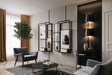 Stylish Modern Wall Display Frame 3D Prototype for Contemporary Interiors
