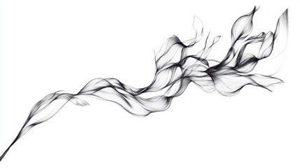 smoke on white background