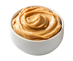 Fototapeta premium peanut butter on white background 