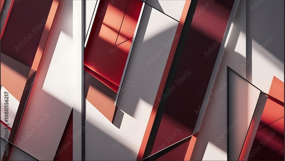 Aufkleber Dynamic abstract composition studio digital art modern environment close-up view visual exploration