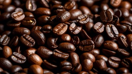Coffee beans close-up coffee shop food photography indoor macro shot aroma exploration