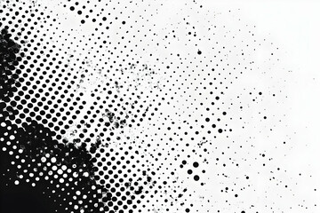 Abstract Background Black White Dots Texture Pattern Illustration