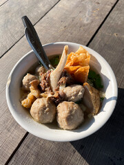 RIB MEATBALLS FILLED WITH SWEET AND LARGE PORTIONS OF MEAT.