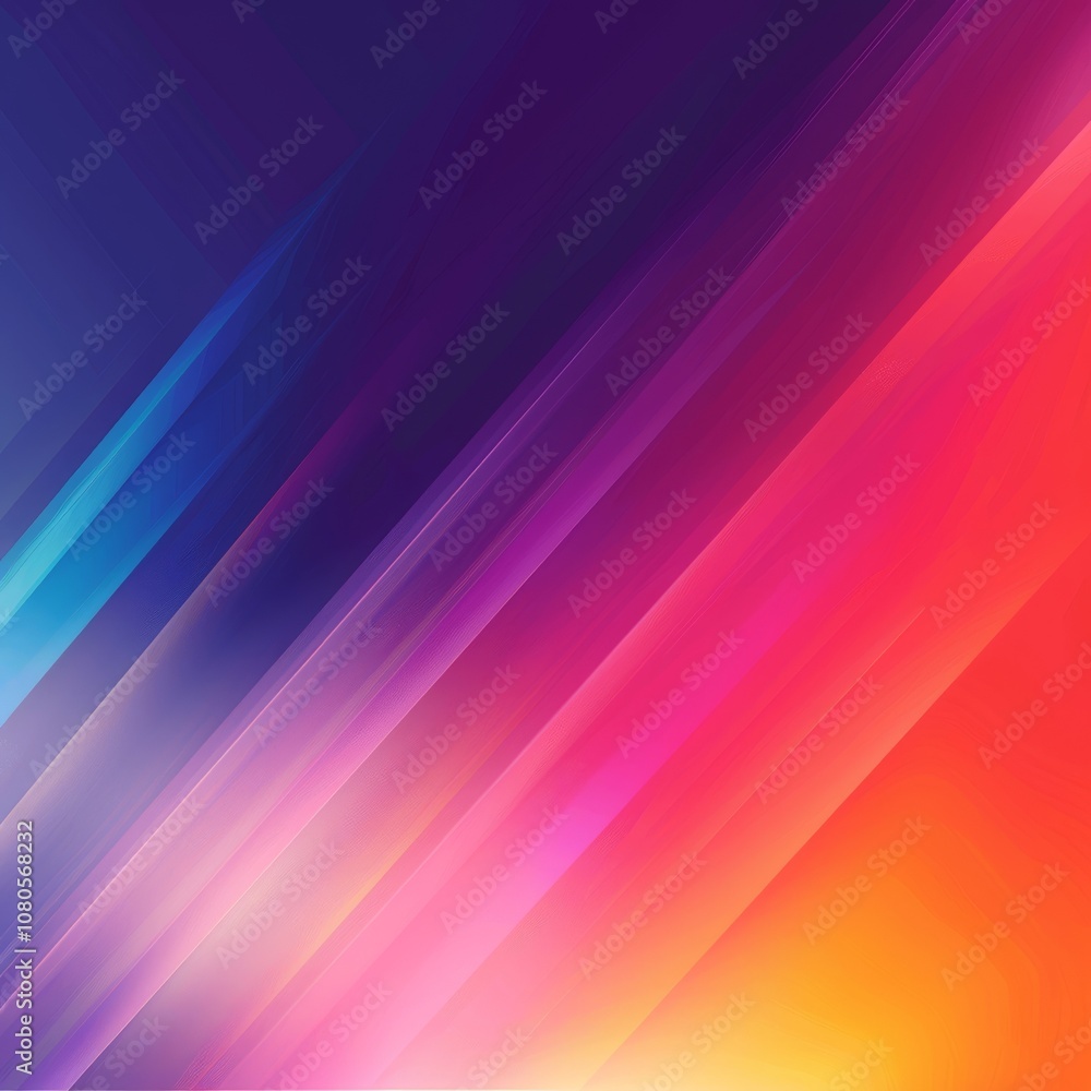 Poster colorful abstract gradient background featuring dynamic diagonal lines in a vibrant multicolor spect