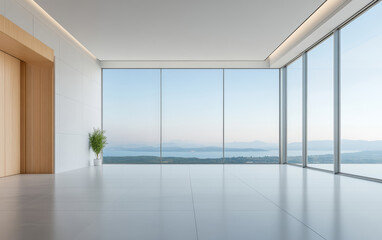 Obraz premium Minimalist modern art building space structure 