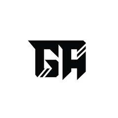 GA monogram logo design letter text name symbol monochrome logotype alphabet character simple logo