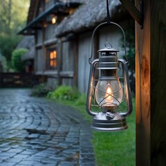 old lantern on the street