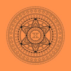Beautiful Colorful Mandala Design Background. 