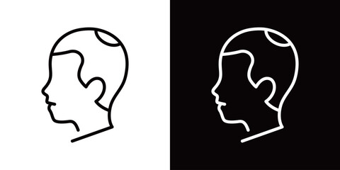 AGA治療のシンプルなアイコン