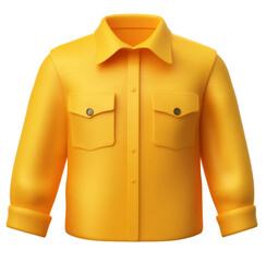Naklejka premium Yellow Button-Up Shirt