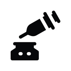 vaccine icon. vector glyph icon for your website, mobile, presentation, and logo design.