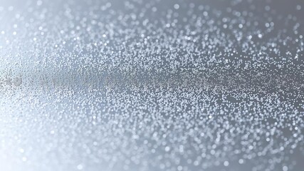 Tiny sparkly dust settles on a metallic surface, sparkle, colors, fine powder