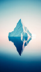 iceberg and sea