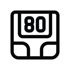 weigh scale icon. vector line icon for your website, mobile, presentation, and logo design.