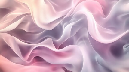 Obraz premium Abstract Soft Fabric Flow in Pastel Colors