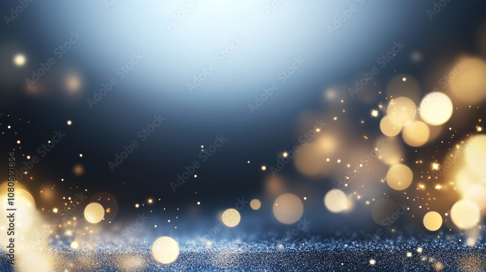 Poster a captivating display of soft bokeh lights illuminates the background, creating a magical ambiance s