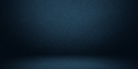 Abstract gradient blurred pattern colorful with realistic grain noise effect background, for art product design and social media, trendy and vintage style dark blue