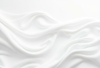 White Satin Waves Texture For Elegant, Minimalist Design