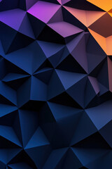 A stunning abstract geometric background with vibrant colors and dynamic shapes, perfect for digital art, technology, or modern design projects.