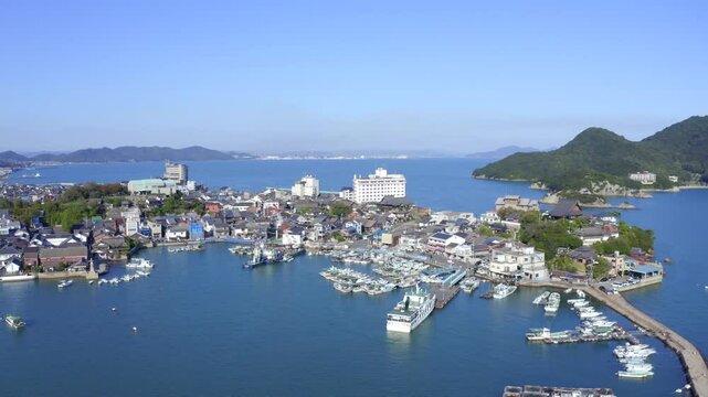 鞆の浦の空撮
