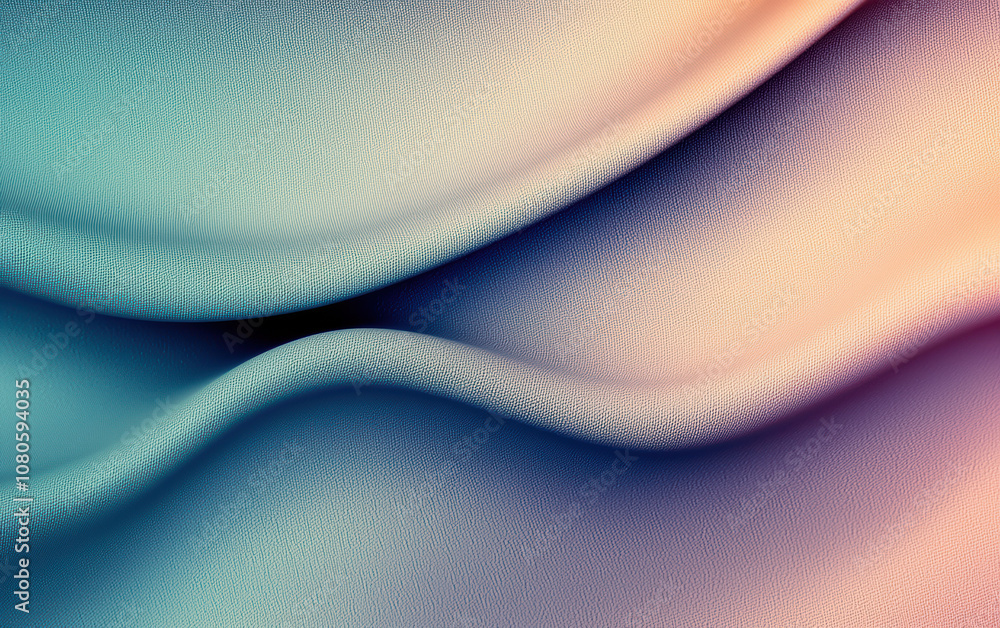Wall mural elegant abstract wavy background in soft pastel colors, showcasing smooth curves and gradients for m