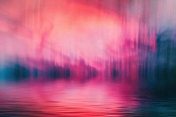 Blurred neon light show at a concert, creating a vivid, energetic background