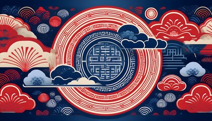 A classic Korean pattern inspired by -Taeguk- symbols, featuring interlocking circles