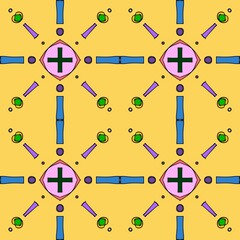 the imaginative seamless pattern