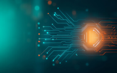 Abstract future technology business context
