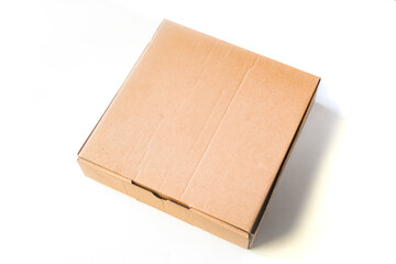 cardboard box isolated on white