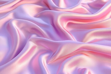 Obraz premium Soft pink satin fabric with elegant folds and subtle sheen, perfect for fashion, home decor, or artistic backgrounds.