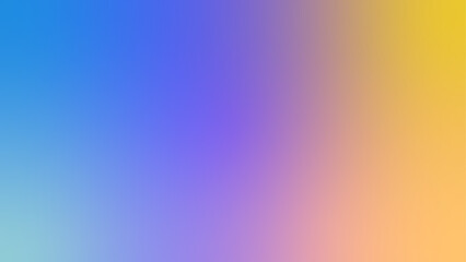 Smooth colorful gradient background. Purple, blue, yellow